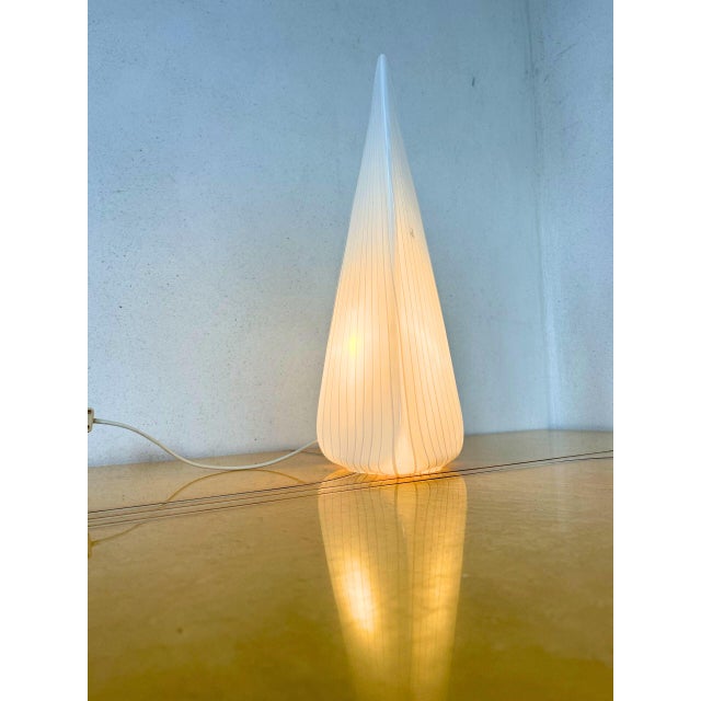 Vetri Murano Striped Pyramidal Lamp by Lino Tagliapietra for Effetre International, Italy, 1970s For Sale - Image 9 of 10