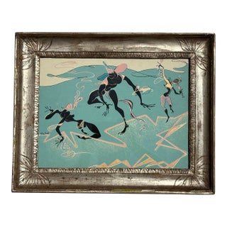 Vintage Midcentury Lithograph by Bily Snel (1925-199) For Sale