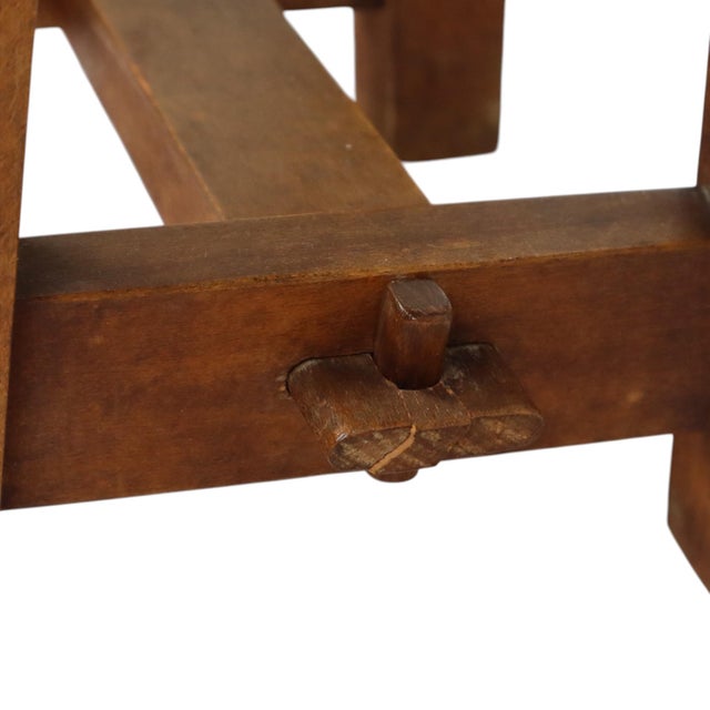 Rustic Wooden Stool, Southern France, 1950s For Sale - Image 13 of 18