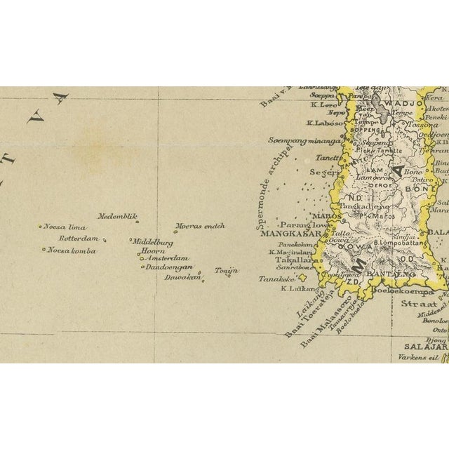 Antique Colonial Map of Celebes Sulawesi and Lesser Sunda Islands, 1884 For Sale - Image 10 of 13