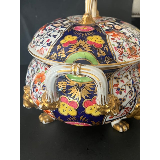 Ceramic Antique Royal Crown Derby English Emari Tureen Centerpiece For Sale - Image 7 of 12
