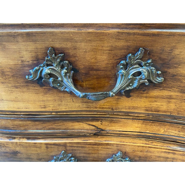 French Provincial Walnut Dresser Commode - 19th C For Sale - Image 10 of 12