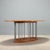 Brown Vintage Oval Walnut Table, 1980s For Sale - Image 8 of 9