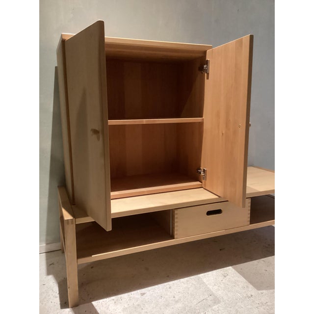 1980s Cabinet in Beech Wood, 1980s For Sale - Image 5 of 10