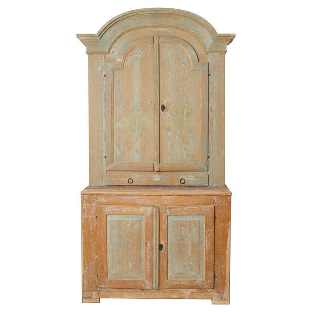 Swedish Antique Rococo Country House Cabinet For Sale - Image 14 of 14