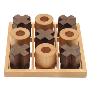 Tic Tac Toe Decor Set 8"SQ For Sale
