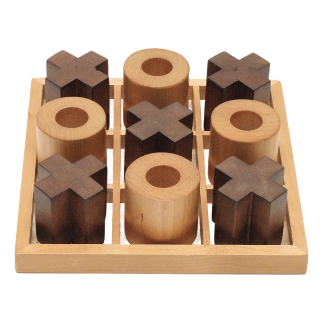 Tic Tac Toe Decor Set 8"SQ For Sale