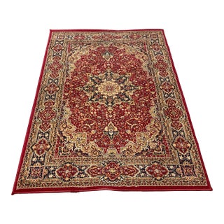 4ft 4in × 6ft 4in Traditional Medallion Area Rug For Sale