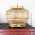 Indonesian Bamboo and Rattan Round Hanging Bird Cage For Sale - Image 4 of 12