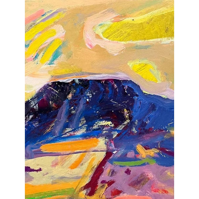 Gold Jean Krille, Landscape 148, Oil on Masonite, 1987 For Sale - Image 8 of 13