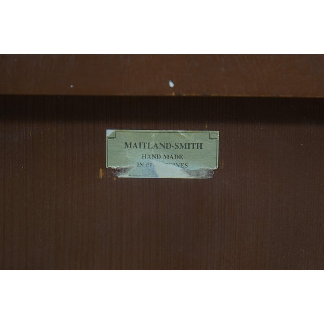 Maitland Smith Sheraton Mahogany Large Sideboard For Sale - Image 12 of 12