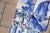 Ceramic 18th Century Antique Portuguese Blue & White Tiles With Floral Cartouche and Landscape Motifs Set of 6 For Sale - Image 7 of 8