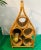 1970s Vintage Boho Coastal Wicker Rattan Sculptural Wine Bottle Rack Holder For Sale - Image 9 of 11
