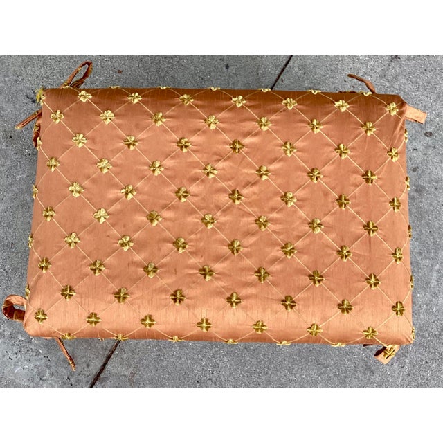 Formations Augusta Italian Ebony Bench - Silk Slipcover Cushion