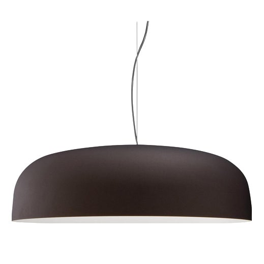 Suspension Lamp Canopy 422 in Bronze and White by Francesco Rota for Oluce For Sale