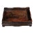 Vintage Rosewood Carved Rectangular Tray / Scholar's Display Stand For Sale
