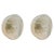 Gold Mid-Century Round Clear Cut Glass Sconces or Flush Mounts, Germany, 1960s, Set of 2 For Sale - Image 8 of 8