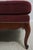 Burgundy John Widdicomb for Stickley French Provincial Mahogany Frame Chaise Lounge For Sale - Image 8 of 18