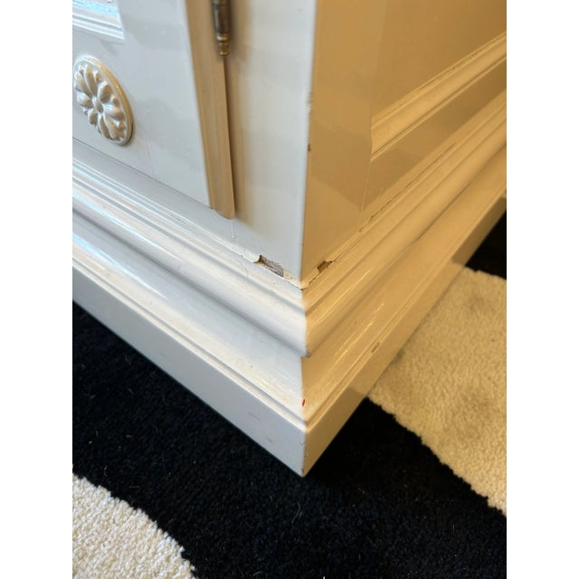 Vanilla Baker Furniture Vanilla & Black Laquer Bar Sideboard With Recessed Casters For Sale - Image 8 of 12