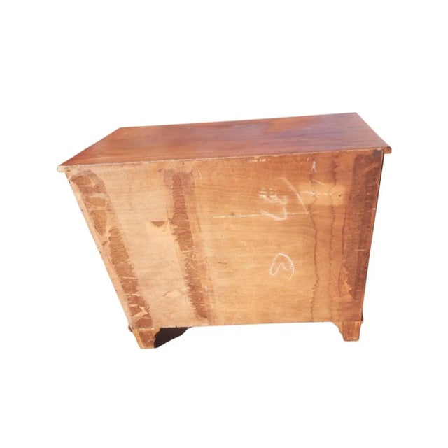 1930s Oak Chest of Drawers With Original Wood Drawer Knobs For Sale - Image 9 of 10