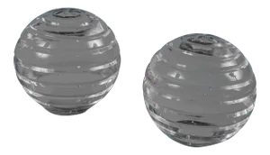 Grooved Glass Bookends