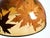 Large Italian Resin Pendant Lamp with Embedded Maple Leaves, 1970s For Sale - Image 16 of 18