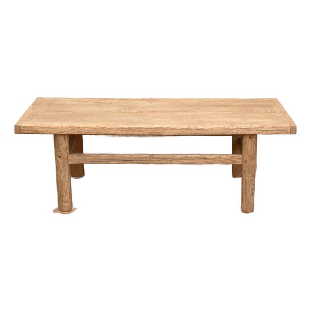 Coastal Chic Old Elm Coffee Table For Sale