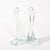Pair of Signed Renato Anatra Transparent Sculptural Murano Glass Candlesticks For Sale - Image 12 of 17