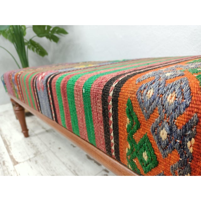 Kilim Upholstered Dining Bench Chairish