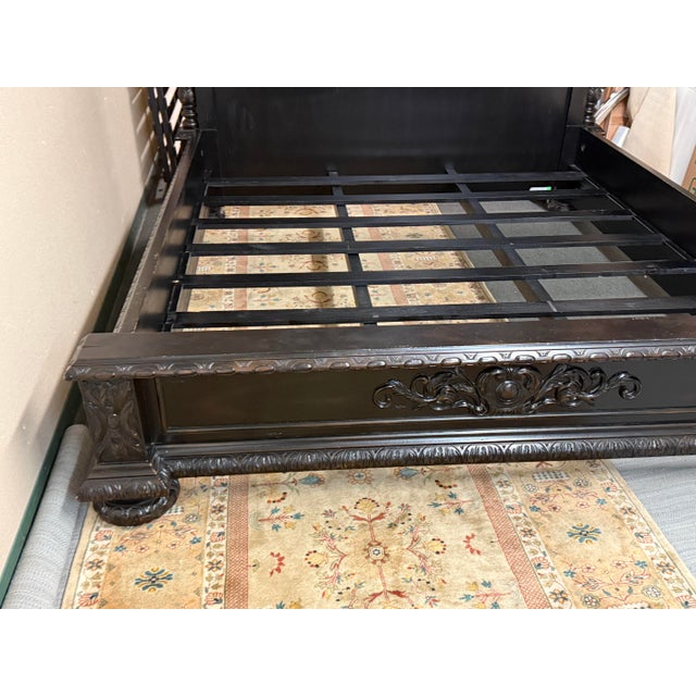 Restoration Hardware Eastern King Restoration Hardware French Empire Bed Frame For Sale - Image 4 of 12