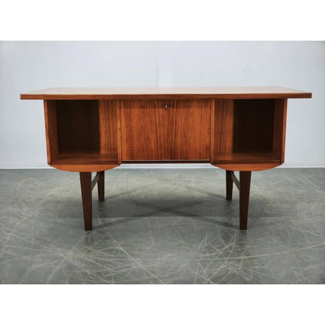 Danish Modern Teak Executive Desk by J. Svenstrup for A.P. Møbler, 1960s For Sale - Image 13 of 18