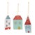 Add a modern touch of holiday cheer with these Ceramic Winter House Ornaments. Featuring wintry red and green tones with a...