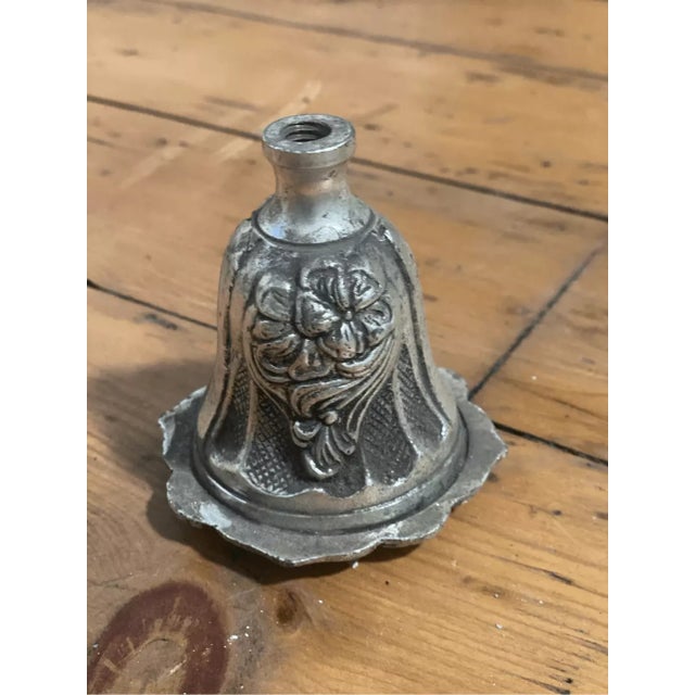 Vintage Sconce Chandelier Part Candle Holder Metal Silver For Sale In Pittsburgh - Image 6 of 6