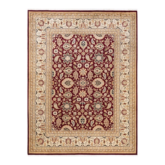Red Mogul, One-of-a-Kind Hand-Knotted Area Rug in Re, 9' 1" x 12' 3" For Sale - Image 8 of 8