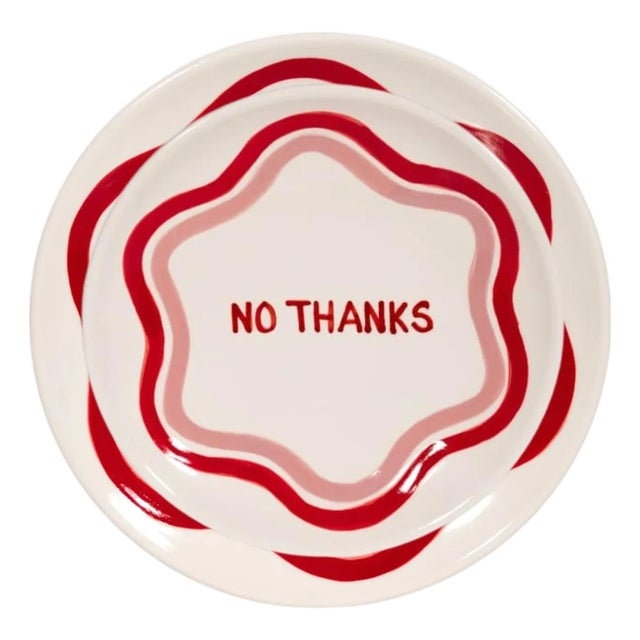 Talk of the Table Artisanal Plate Set- 2 Pieces For Sale