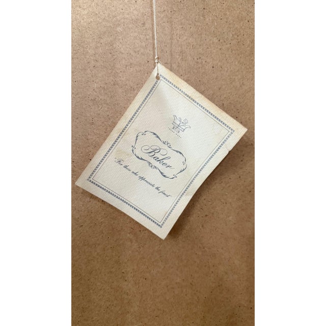 Late 20th Century Large Baker Furniture Chinoiserie Distressed Wall Mirror For Sale - Image 9 of 10