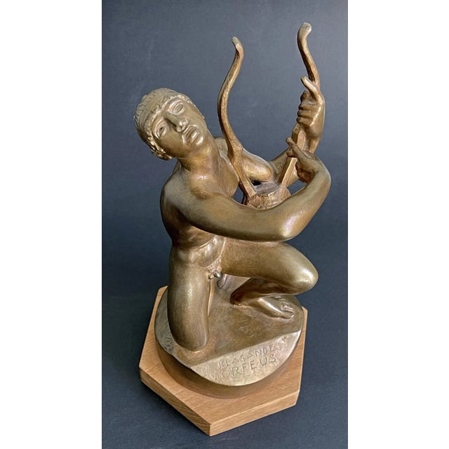 Beautifully sculpted figure by Tore Strindberg (1882-1968), one of Sweden's leading sculptors in the early 20th century....