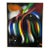 Vintage Colorful Ribbon Painting by Ernesto Bonilla For Sale