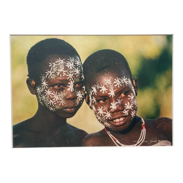 Carol Beckwith 'Surma Girls Painted as Twins, Ethiopia Chromogenic Photograph For Sale