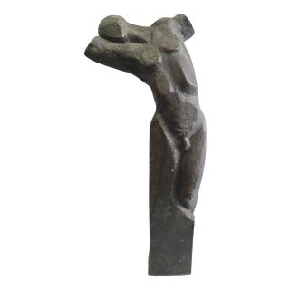 Unknown, Abstract Bronze Torso Sculpture, 1950, Bronze For Sale