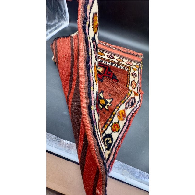 Antique Turkish Wool Half Saddle Bag For Sale - Image 15 of 16