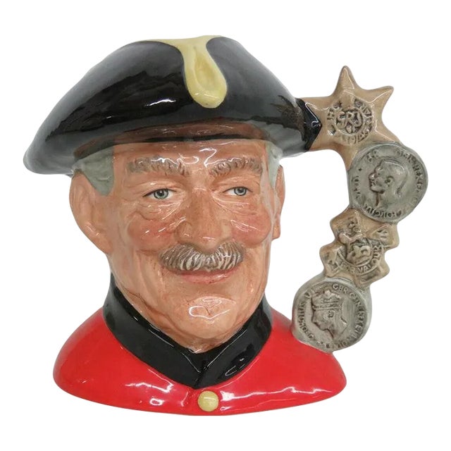 Royal Doulton Chelsea Pensioner D6817 English Porcelain Character Mug For Sale
