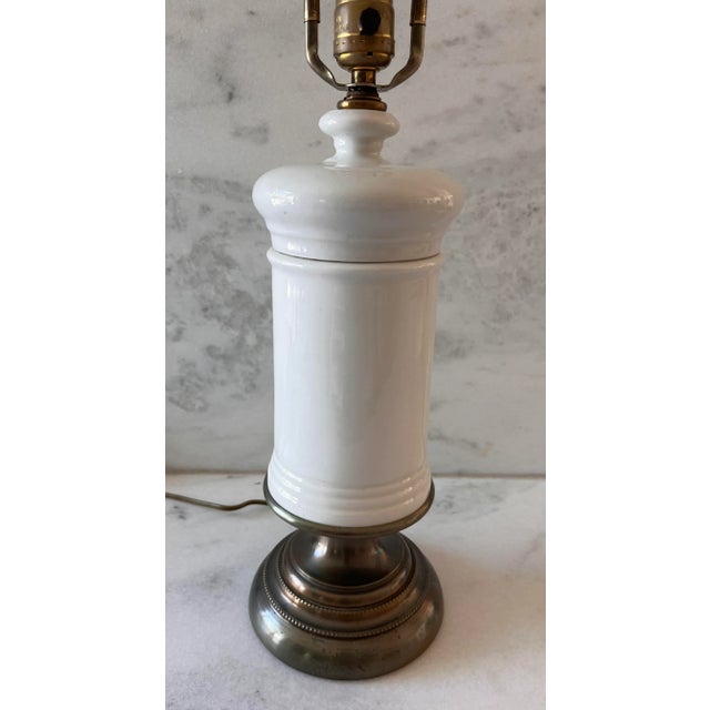 Paul Hanson Vintage Glass Pharmacy Table Lamp by Paul Hanson For Sale - Image 4 of 9