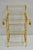Vintage Italian Hollywood Regency Gold Gilt Iron Tassel 3 Tier Etagere Towel Rack Stand (Does NOT include glass shelves)....