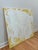 Acrylic on canvas, 48 x 48 x .15. Edges painted the same yellow as the background, back wired, ready to hang. Signed on...