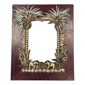 Vintage Tropical Coastal Sea Shells Photo Frame