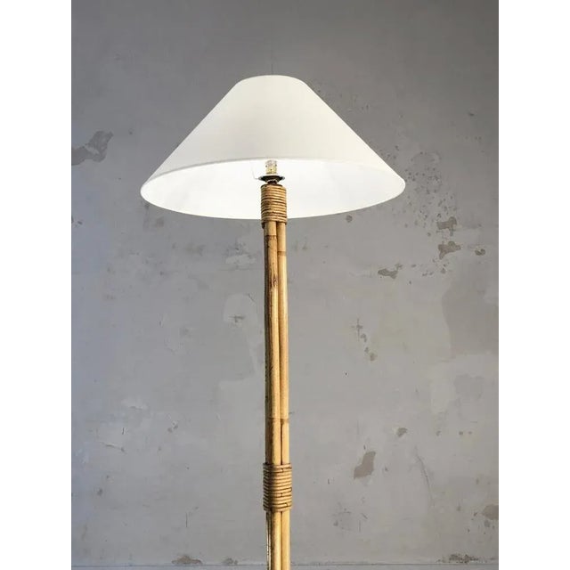 1950s Tripod Lamp in Bamboo by Janine Abraham & Dirk Jan Rol, 1950 For Sale - Image 5 of 9