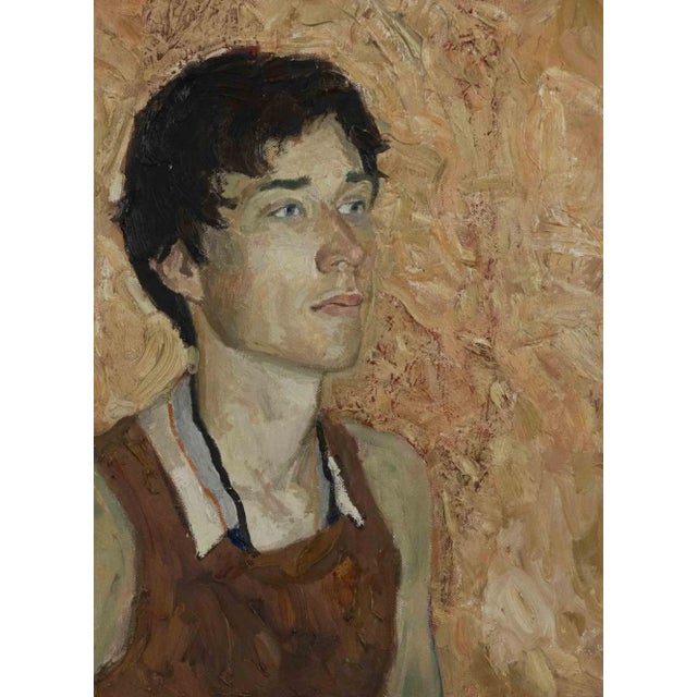 Anastasia Kurakina, Portrait of a Boy, Original Oil on Canvas, 2010s For Sale - Image 4 of 4