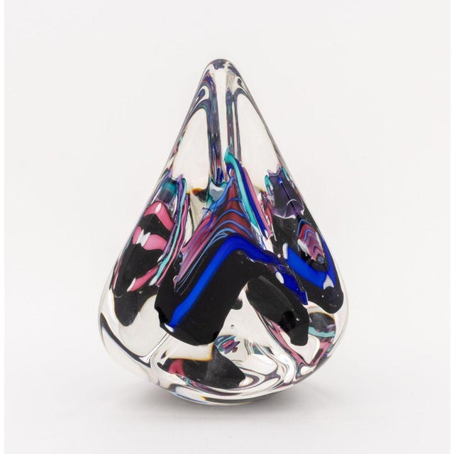 Glass Michael Schmidt and Sonia Rhea Art Glass Sculpture For Sale - Image 7 of 11
