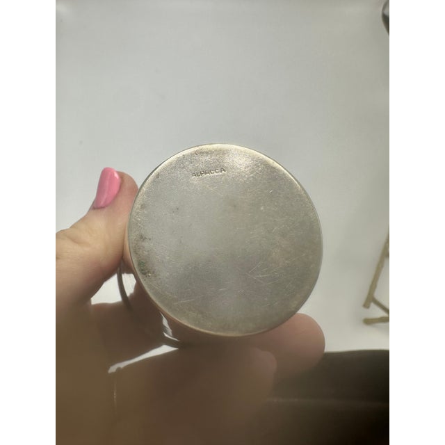 1970s Small Vintage Alpaca Mexican Tumbler For Sale - Image 5 of 8